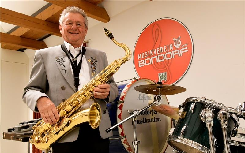 Roland Dittus ist der organisatorische Leiter der Veteranenkapelle des Bondorfer Musikvereins.GB-Foto: Holom