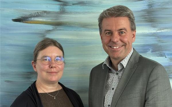  Rita Bäppler und Hagen Breitling führen Aufsichtsrat.GB-Foto: Volksbank