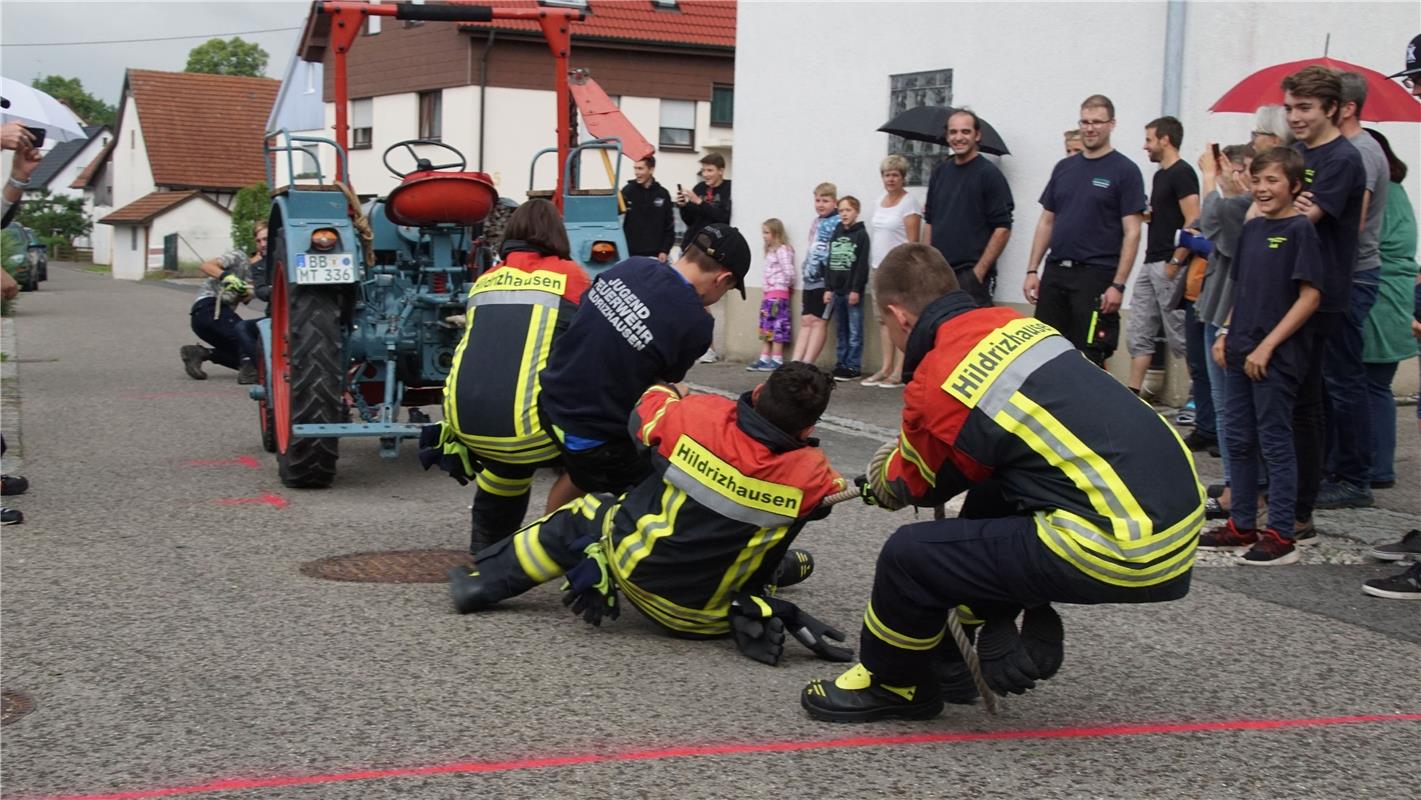 20-Jahre Jugendfeuerwehr Hildrizhausen. Festwochenende mit Uebung, Fahrzeugschau...