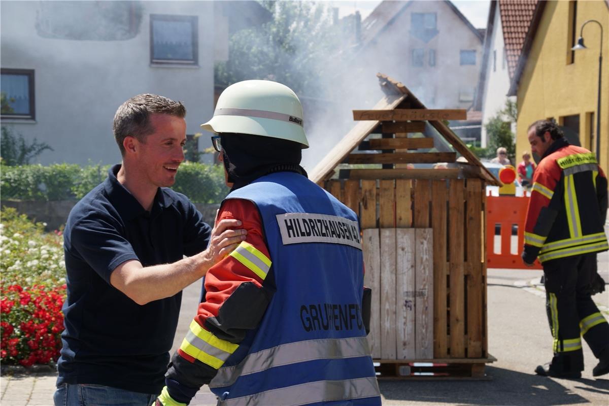 20-Jahre Jugendfeuerwehr Hildrizhausen. Festwochenende mit Uebung, Fahrzeugschau...