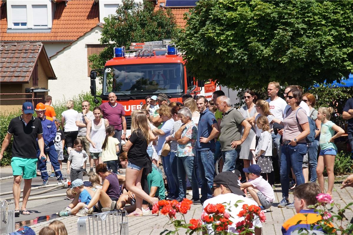 20-Jahre Jugendfeuerwehr Hildrizhausen. Festwochenende mit Uebung, Fahrzeugschau...