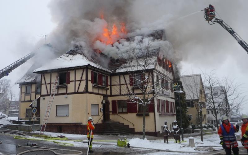 2013 wurde der „Hirsch“ bei einem Großbrand zerstört. GB-Fotos: gb