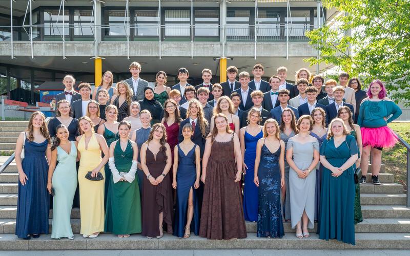 53 junge Leute erwarben am AGH die allgemeine Hochschulreife. GB-Foto: Vecsey