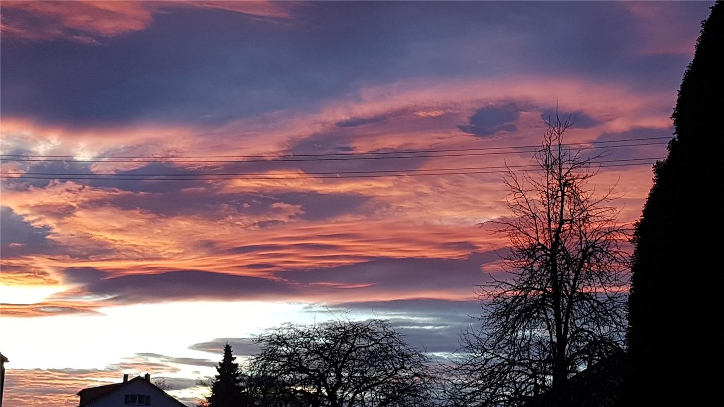 Abendrot. Von Heinz Schanbacher aus Herrenberg.