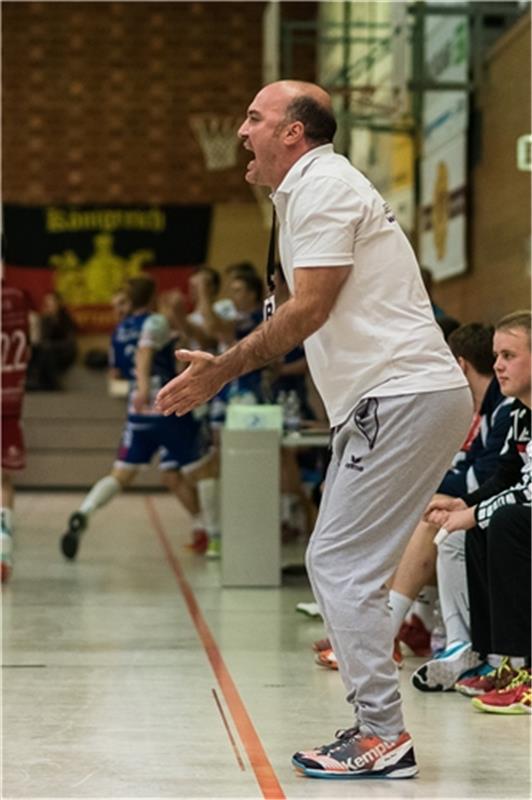 Alexander Job (SG H2Ku Herrenberg #Trainer), TV Weilstetten vs. SG H2Ku Herrenbe...