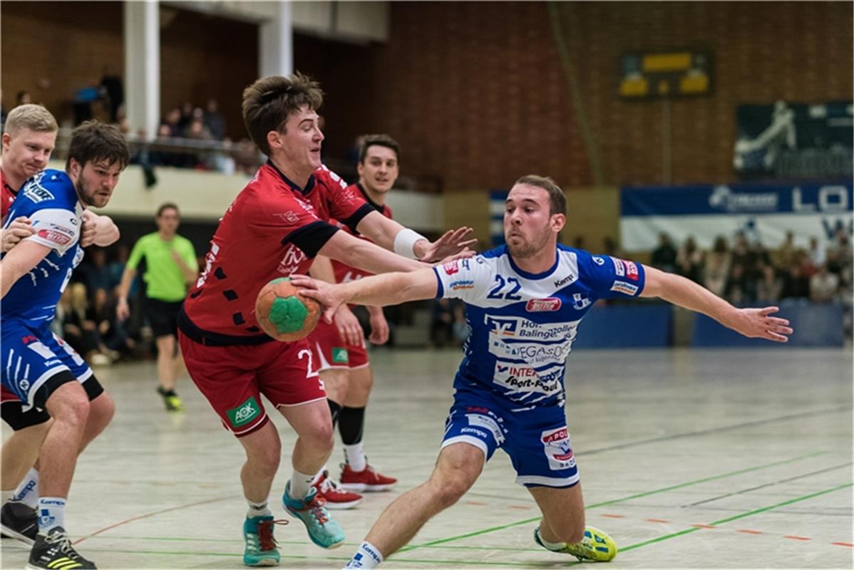 Alexander Zuern (SG H2Ku Herrenberg #22), Micha Kuebler (TV Weilstetten #22), TV...