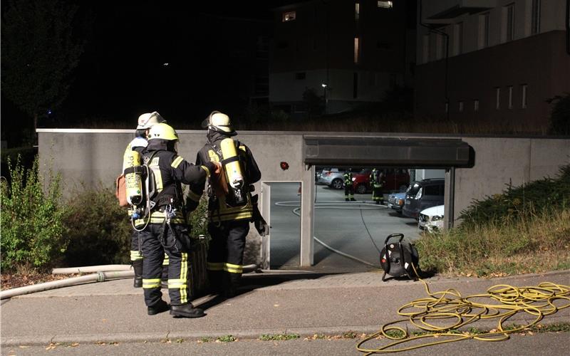 Altes Bezirkskrankenhaus in Nagold brennt Altes Bezirkskrankenhaus in Nagold brennt