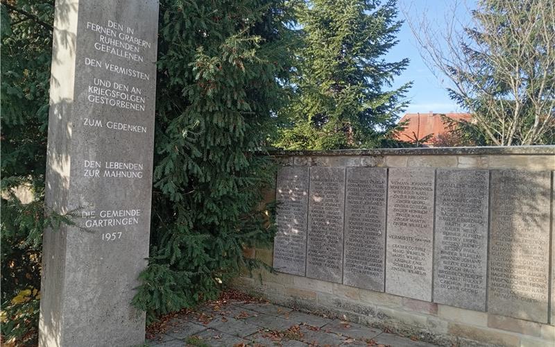 Am Gärtringer Ehrenmal beginnt die Gedenkfeier am Sonntag um 11.30 Uhr. GB-Foto: gb