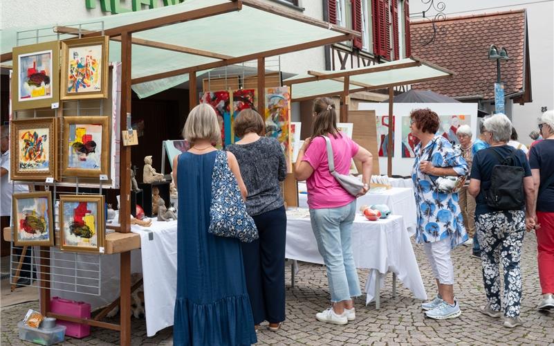 Am Samstag lockt die Straßengalerie mit über 90 Künstlern in die Herrenberger Innenstadt. GB-Foto (Archiv): Vecsey