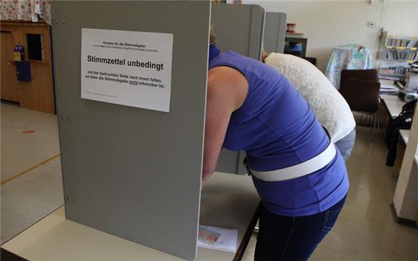 Am kommenden Sonntag heißt es in den Wahllokalen der Stadt wieder, mit Stimmzetteln einen Wahlsieger oder eine Wahlsiegerin zu küren.GB-Foto (Archiv): Bäuerle
