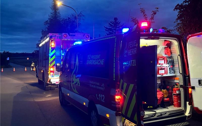 Am späten Dienstagabend musste die Feuerwehr noch nach Oberjesingen ausrücken. Wie sich herausstellte, bestand kein Anlass zur Sorge. GB-Foto: Feuerwehr Herrenberg