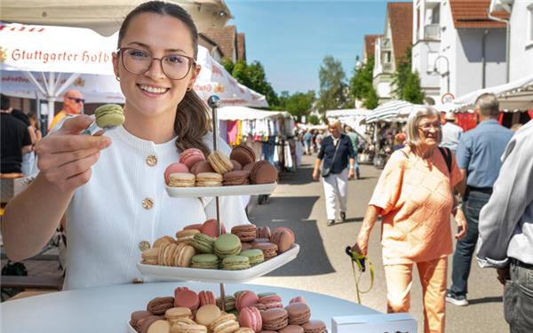 Amela Osmicic verkaufte selbst gemachte Macarons. GB-Foto: Vecsey