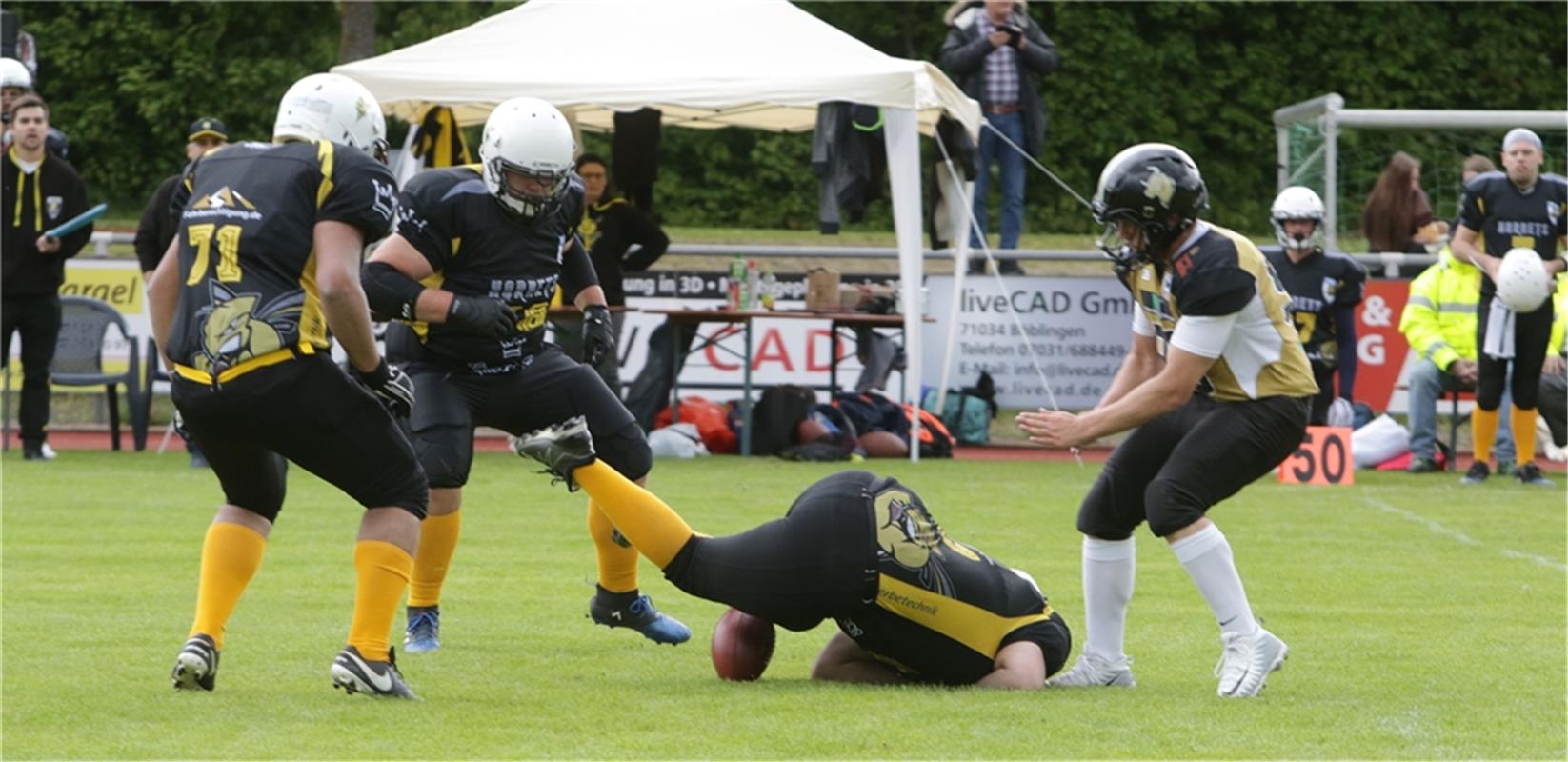 American Football Bondorf Bulls gegen Dornhan am 11.5.2019 Bäuerle