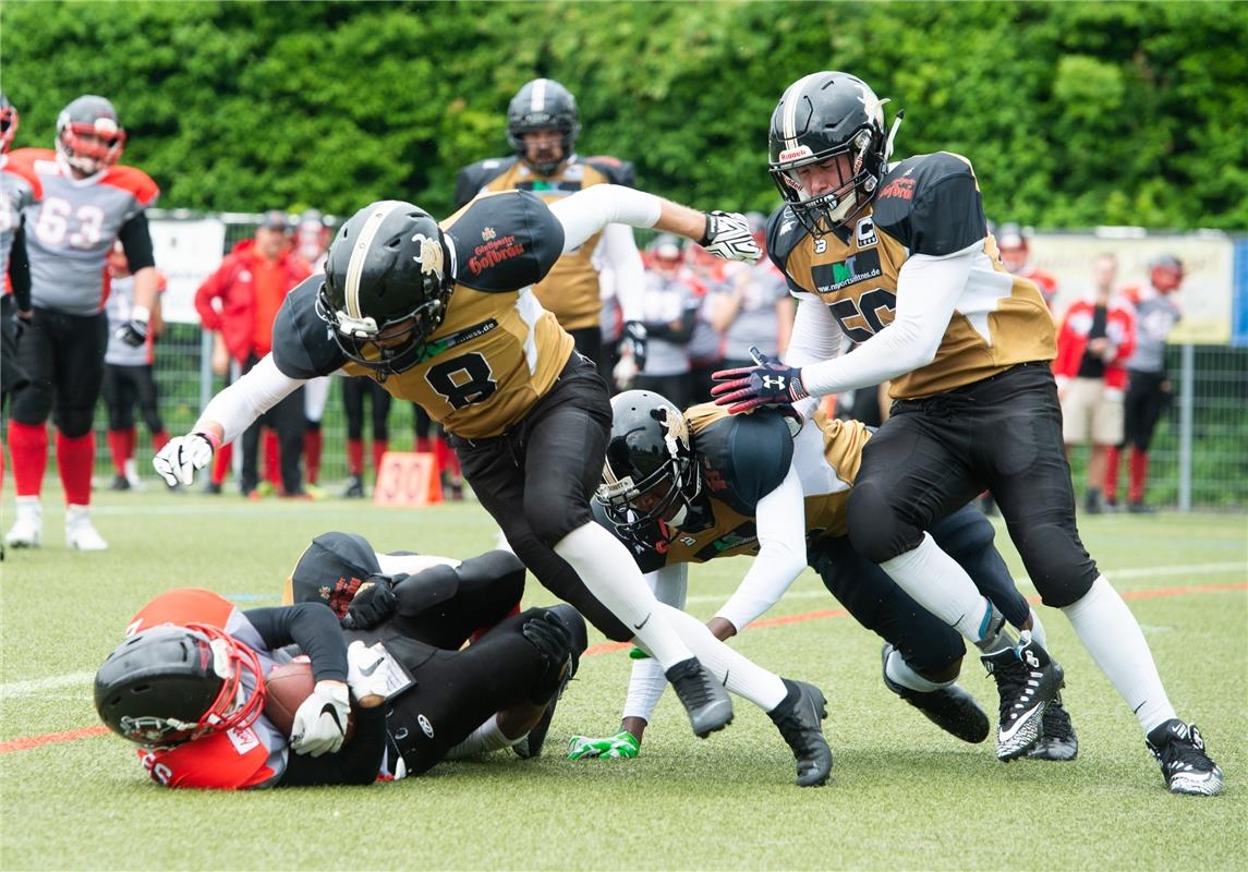 American Football Bondorf Bulls gegen Konstanz Pirates  6 /2019 Foto: Schmidt