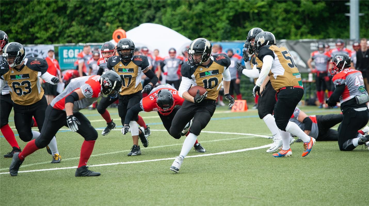 American Football Bondorf Bulls gegen Konstanz Pirates  6 /2019 Foto: Schmidt