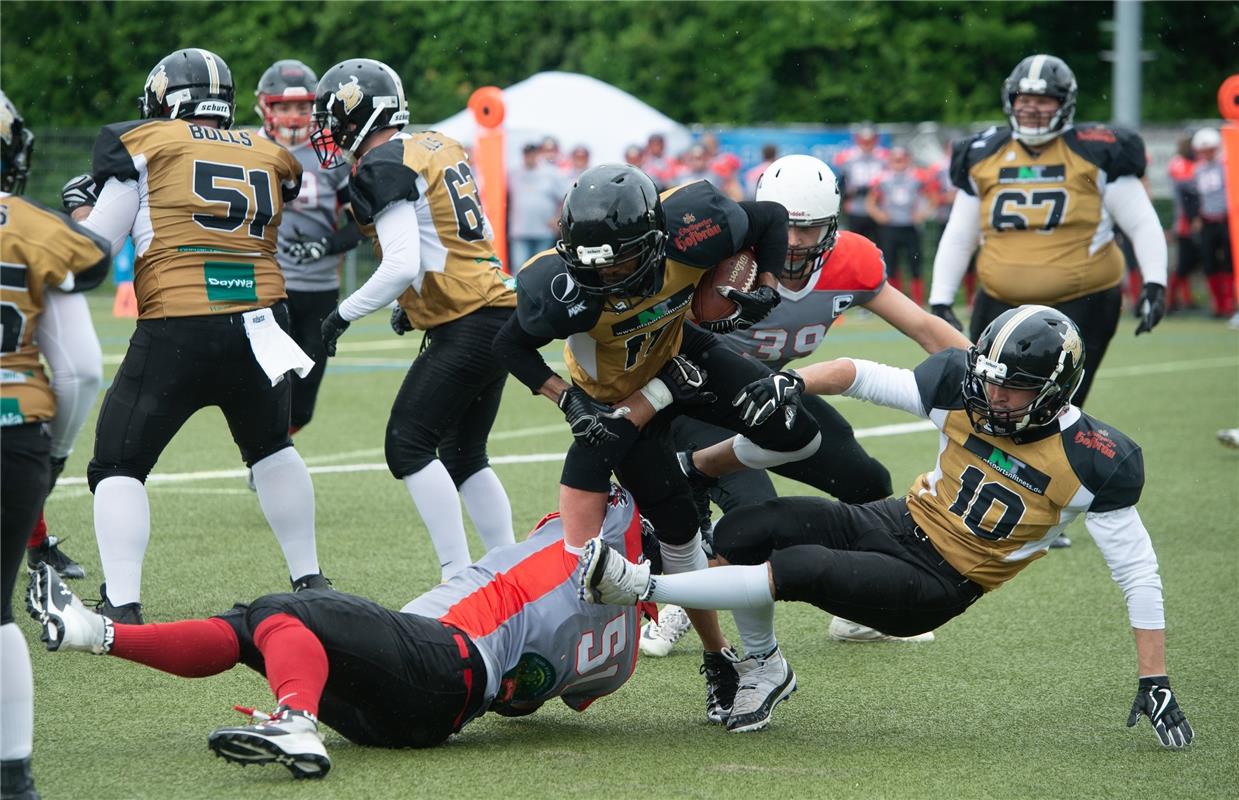 American Football Bondorf Bulls gegen Konstanz Pirates  6 /2019 Foto: Schmidt