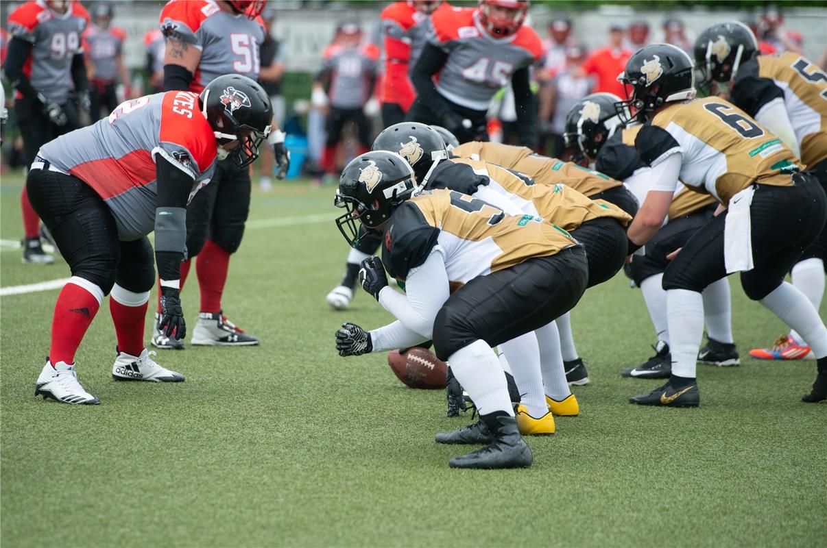 American Football Bondorf Bulls gegen Konstanz Pirates  6 /2019 Foto: Schmidt