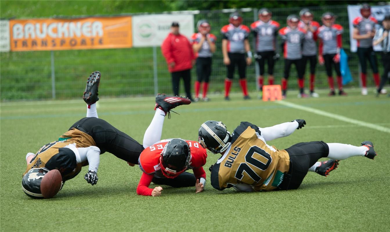 American Football Bondorf Bulls gegen Konstanz Pirates  6 /2019 Foto: Schmidt