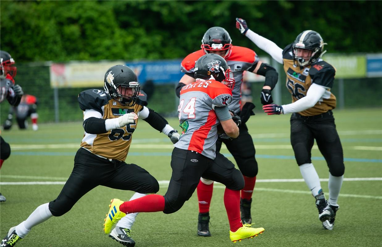 American Football Bondorf Bulls gegen Konstanz Pirates  6 /2019 Foto: Schmidt