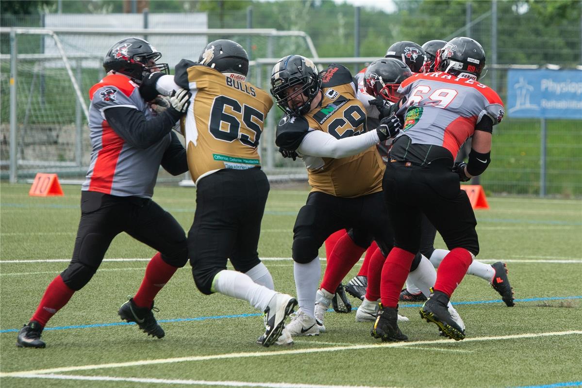 American Football Bondorf Bulls gegen Konstanz Pirates  6 /2019 Foto: Schmidt