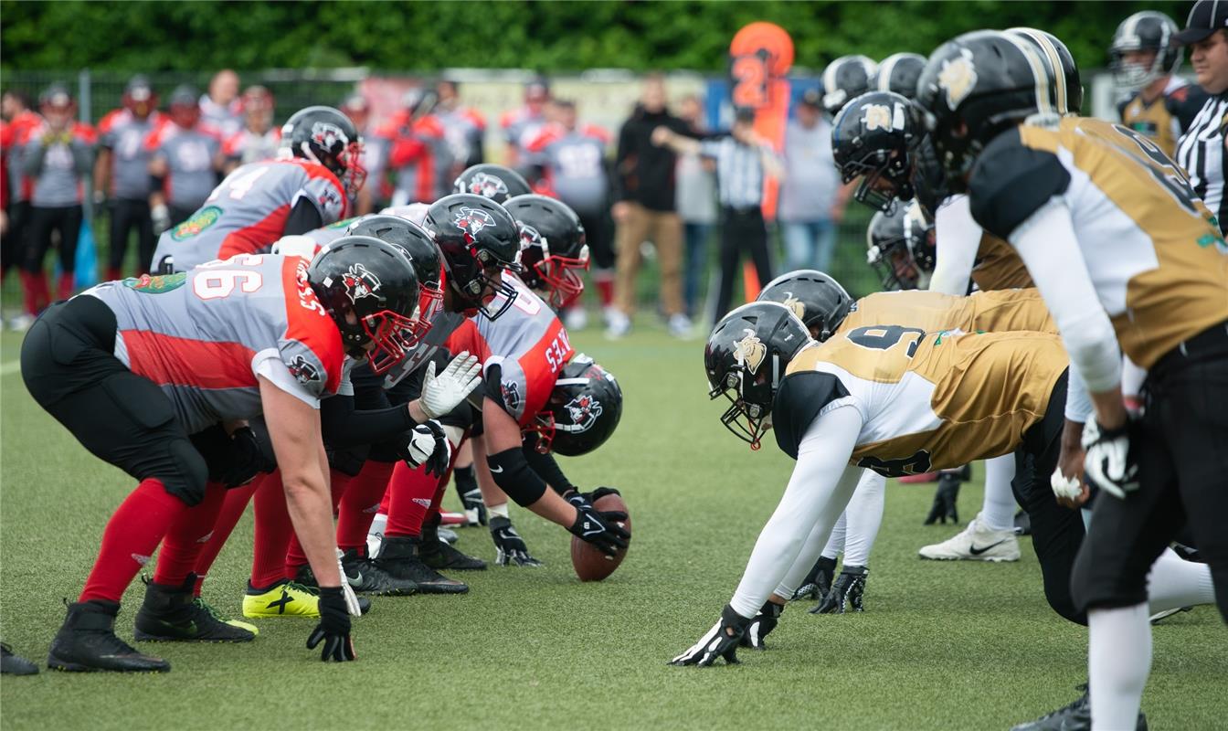 American Football Bondorf Bulls gegen Konstanz Pirates  6 /2019 Foto: Schmidt