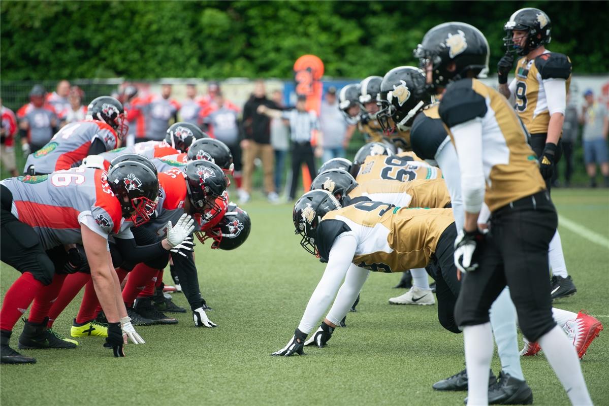 American Football Bondorf Bulls gegen Konstanz Pirates  6 /2019 Foto: Schmidt