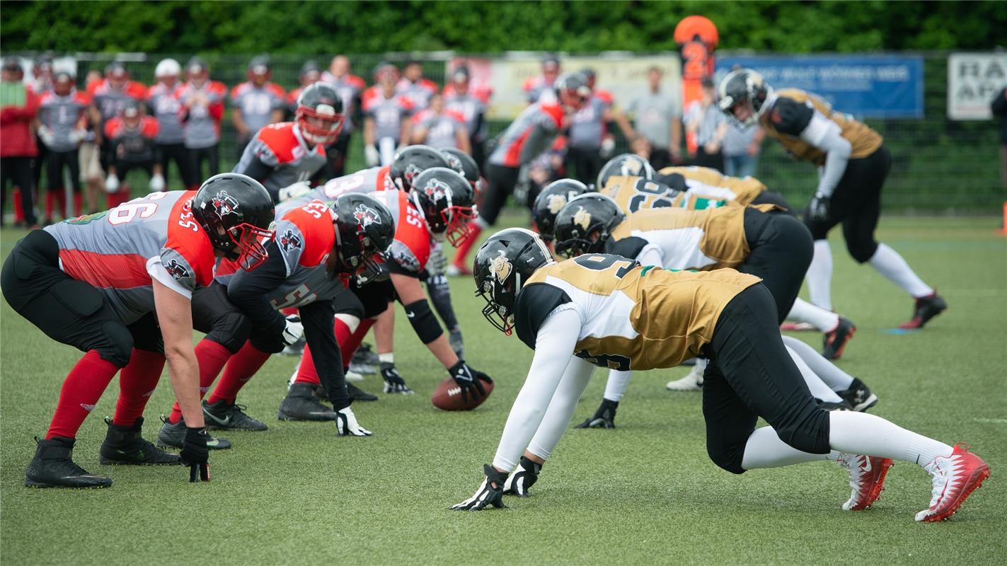 American Football Bondorf Bulls gegen Konstanz Pirates  6 /2019 Foto: Schmidt