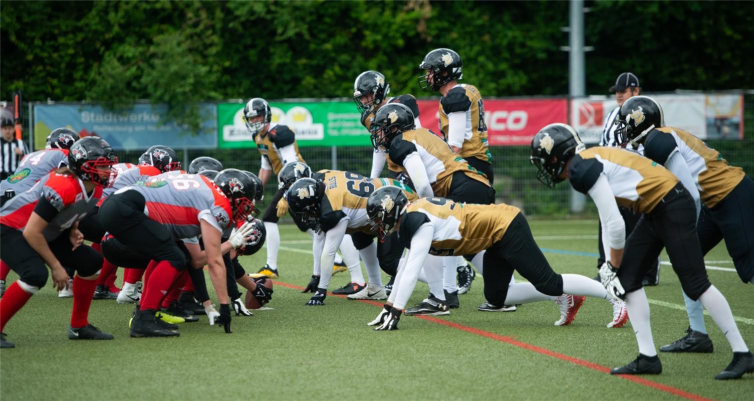 American Football Bondorf Bulls gegen Konstanz Pirates  6 /2019 Foto: Schmidt