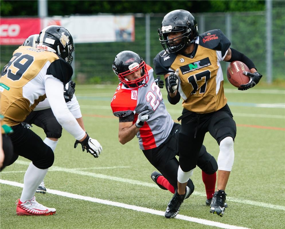 American Football Bondorf Bulls gegen Konstanz Pirates  6 /2019 Foto: Schmidt