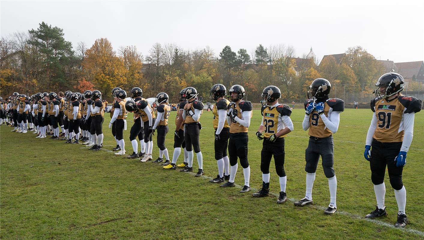 American Football  Endspiel der Kreisliga, Bondorf Bulls gegen Backnang Wolverin...