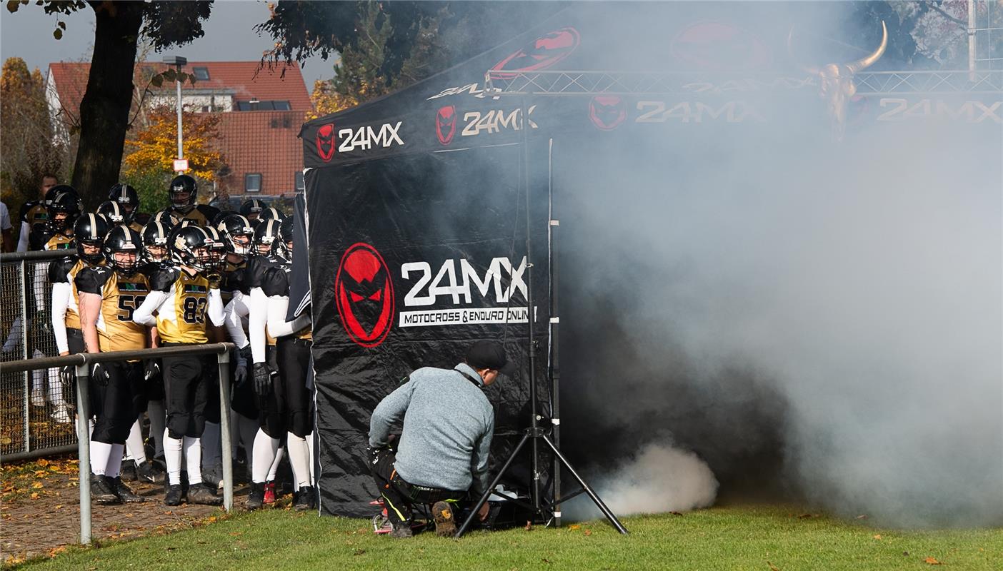 American Football  Endspiel der Kreisliga, Bondorf Bulls gegen Backnang Wolverin...