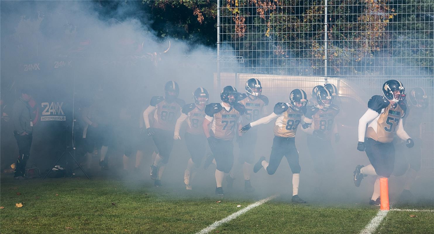 American Football  Endspiel der Kreisliga, Bondorf Bulls gegen Backnang Wolverin...