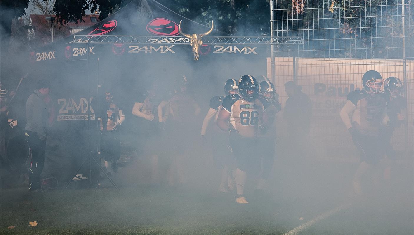 American Football  Endspiel der Kreisliga, Bondorf Bulls gegen Backnang Wolverin...