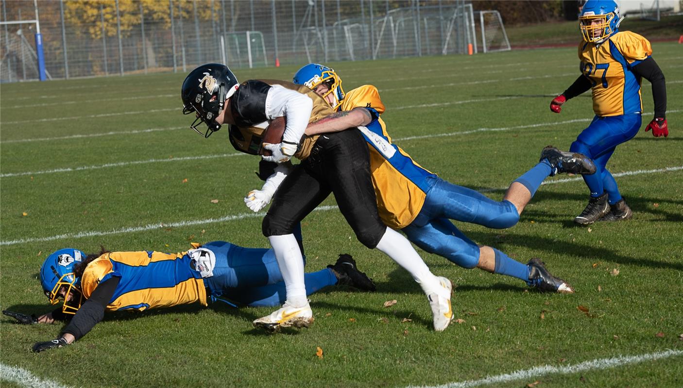 American Football  Endspiel der Kreisliga, Bondorf Bulls gegen Backnang Wolverin...