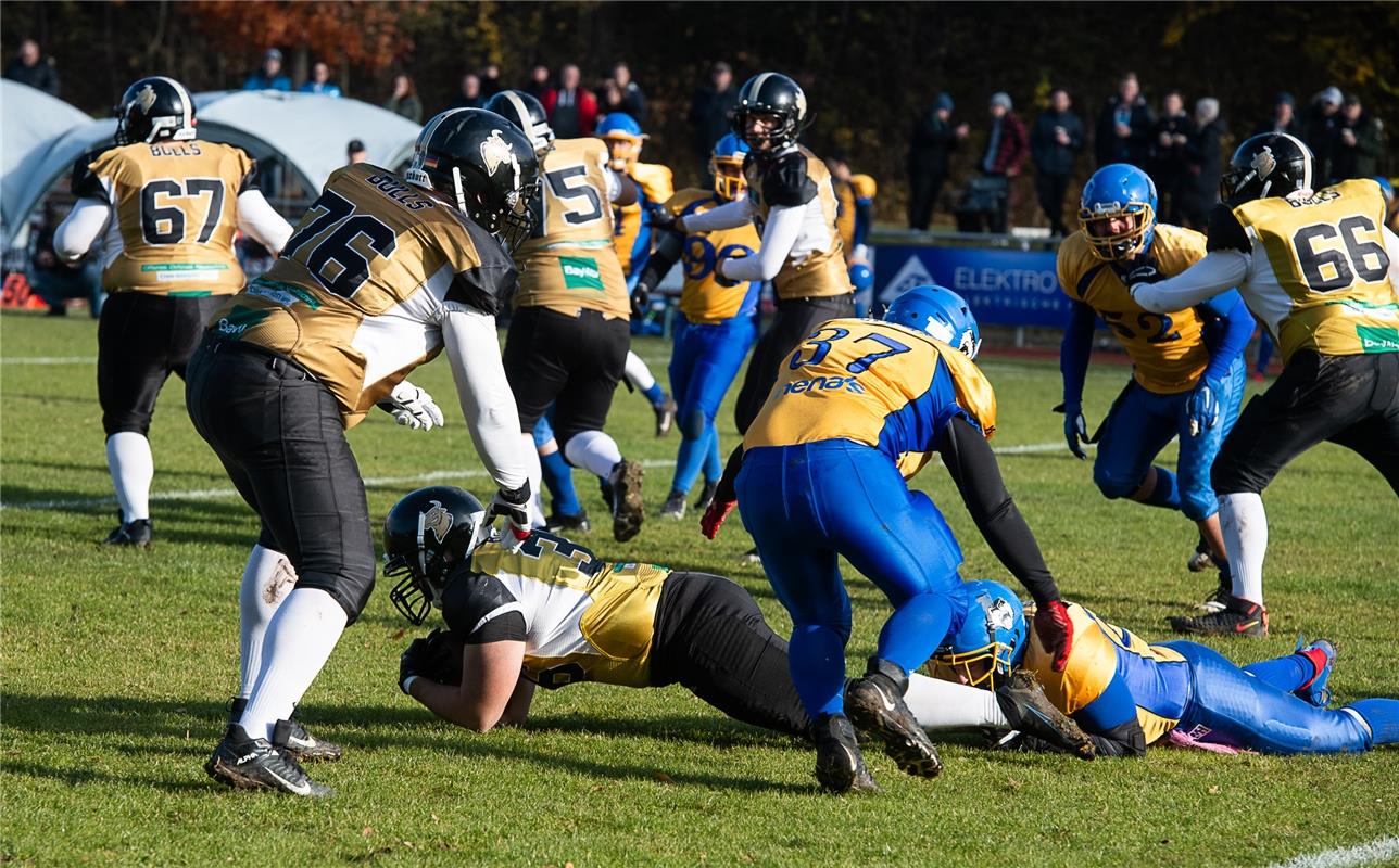 American Football  Endspiel der Kreisliga, Bondorf Bulls gegen Backnang Wolverin...