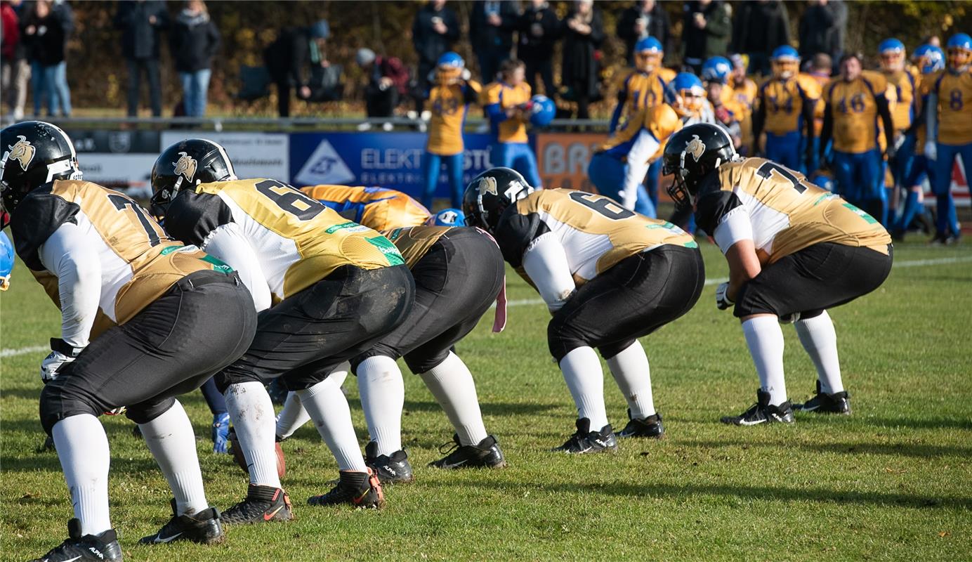 American Football  Endspiel der Kreisliga, Bondorf Bulls gegen Backnang Wolverin...