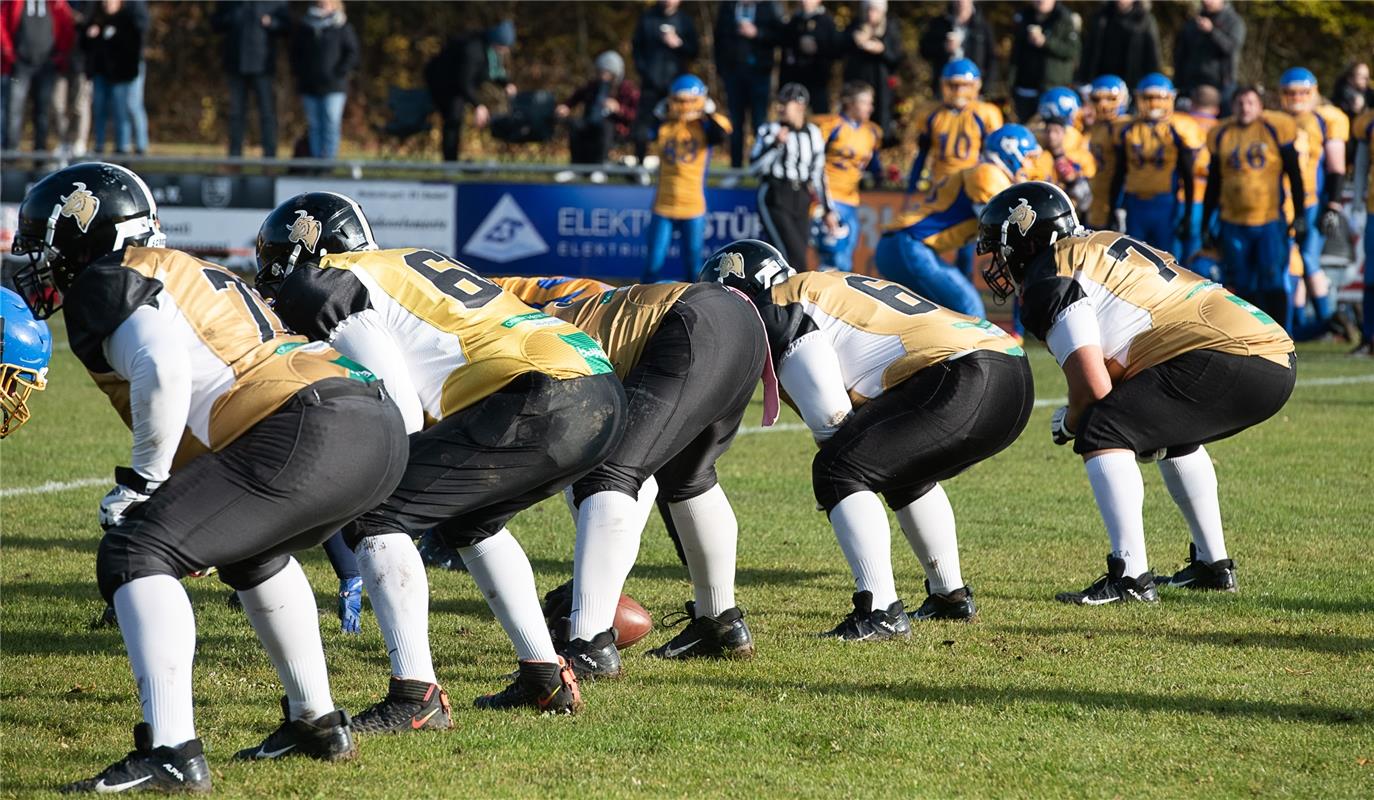 American Football  Endspiel der Kreisliga, Bondorf Bulls gegen Backnang Wolverin...