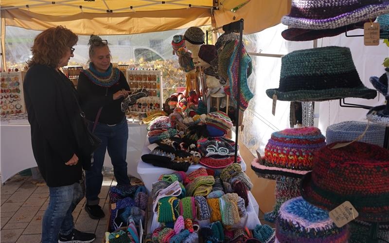 Ammerbucher Regionalmarkt: „Der Winter kommt bestimmt.“GB-Foto: Straub