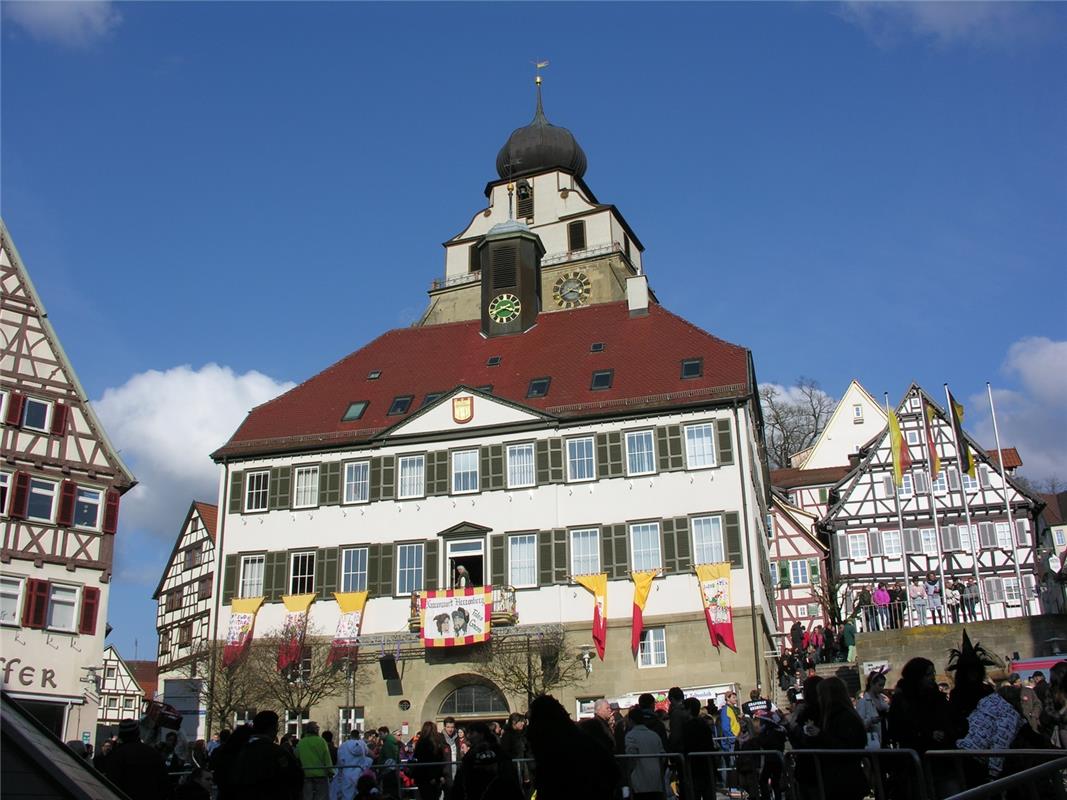 An Fasching auf dem Marktplatz. Von Klaus Pfisterer aus Herrenberg.