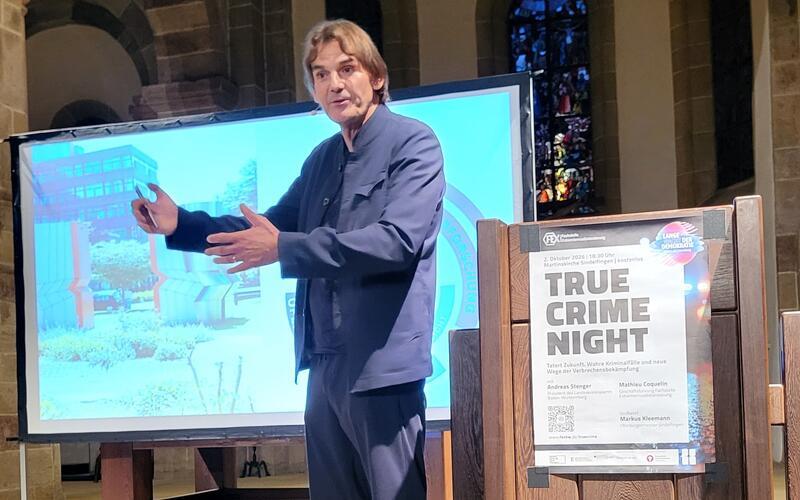 Andreas Stenger zu den Mordermittlungen in Freiburg: „Sechs Wochen lang wurden Blatt um Blatt, Halm um Halm untersucht.“ GB-Foto: gb