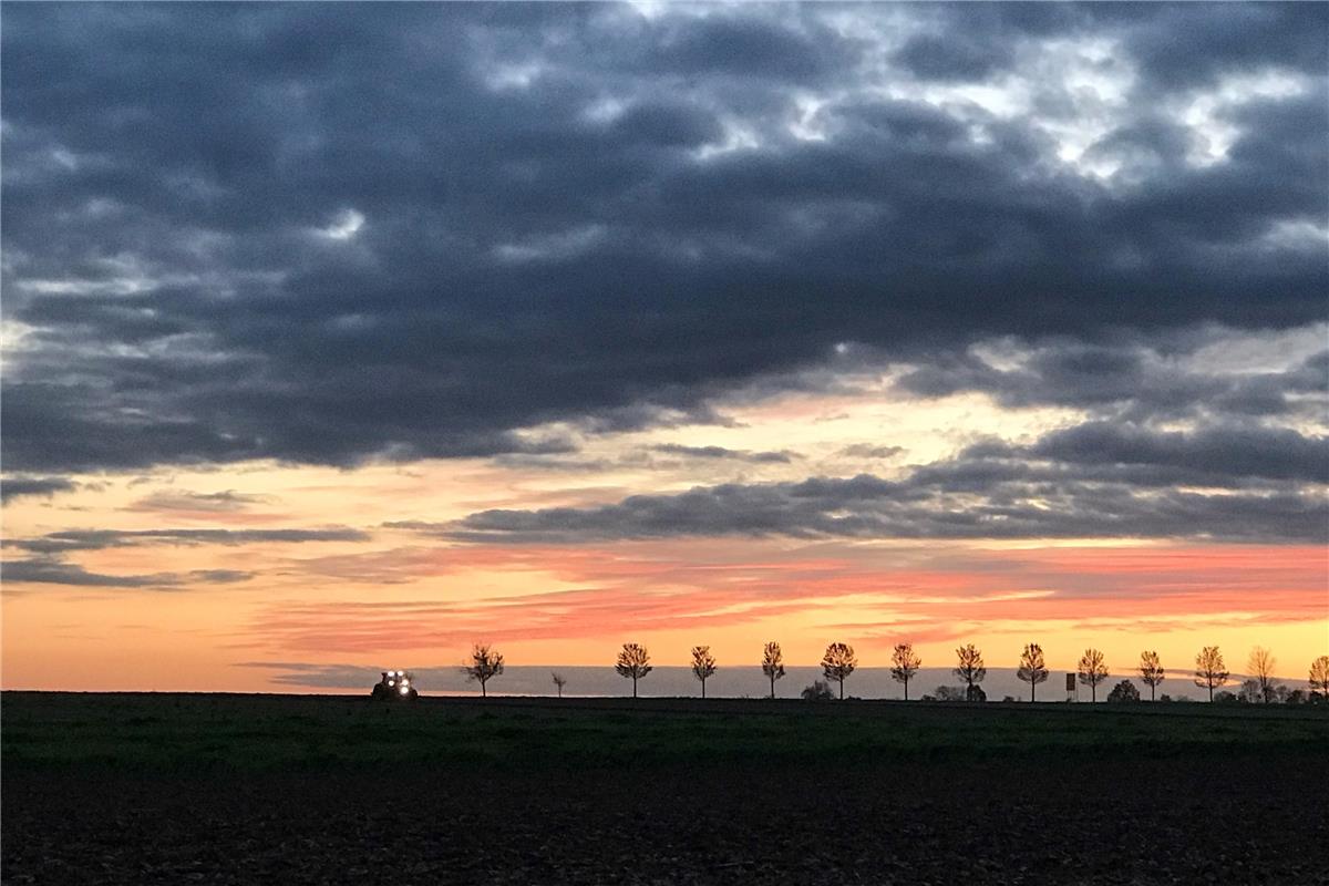 Anja Schnotz hat diesen Sonnenuntergang gesehen zwischen Nebringen und Bondorf