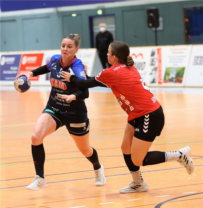 Annika Blanke (Herrenberg #5),  HSV Solingen-Gräfrath vs. SG H2Ku Herrenberg, Ha...