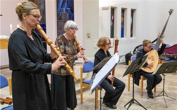 Astrid Andersson, Eva Legêne, Andrea Bub und Ricarda Hornych (von links) konzertierten in der Mutterhauskirche. GB-Foto: Vecsey