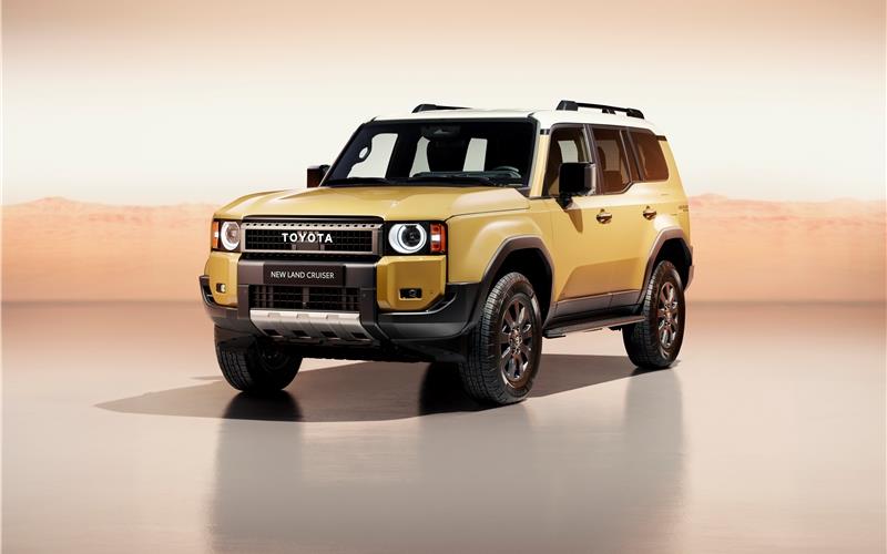 Auch beim neuen Toyota Land Cruiser: Starke horizontale Linien auch im Profil.GB-Fotos