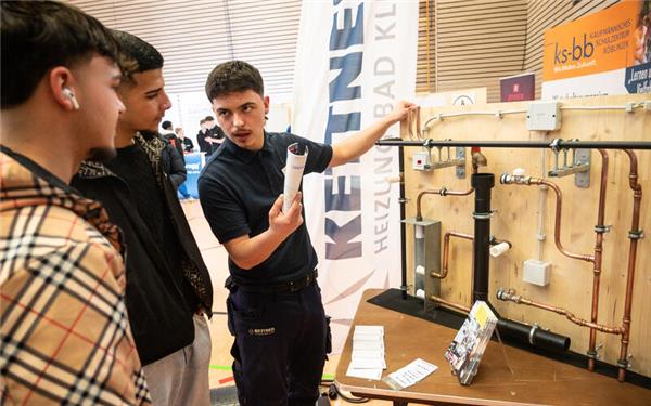 Auch die Firma Kettner informierte über ihre Ausbildungsmöglichkeiten. GB-Foto: Schmidt