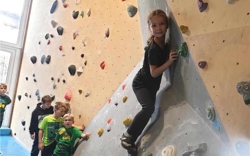 Auch ein Ausflug zum Bouldern gehörte zum Sommerferienprogramm. GB-Foto: gb