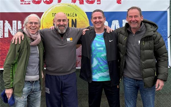 Aufsteiger in die Staffelliga: Das Herrenberger Herren-50/1-Team mit (von links) Thomas Volkmann, Thomas Wintterle, Lars Dittus und Andreas Löffler. GB-Foto