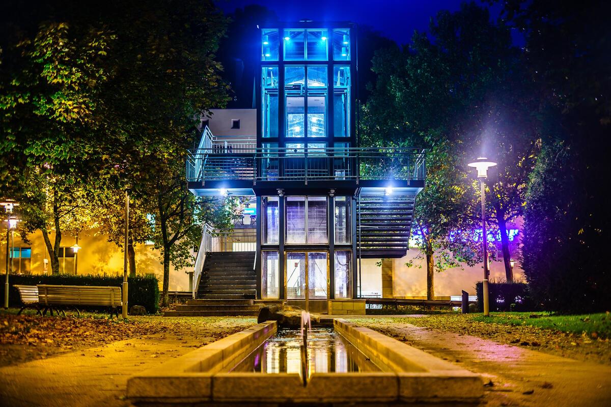 Aufzug bei der alten Stadthalle in Herrenberg.  Von Roman Pohl aus Gärtringen.