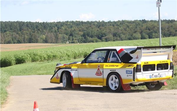 Augenweide: Ein Audi quattro bei der Retro-Rallye. GB-Foto: Kraushaar