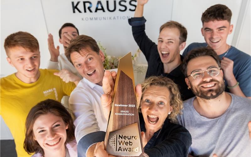 Ausgezeichnet: Das Team von Krauss Kommunikation. 